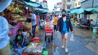 Exploring Traditional Market In Phnom Penh - Kandal Market Tour