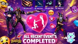 ALL RECENT EVENT'S COMPLETED 😱 || FREE FIRE NEW EVENT UNLOCK 💎 || FF NEW EVENT TODAY