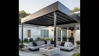 Outdoor | Pergola patio designs | Brothers steel work #steeldesign#steelart  #interiordesign#luxury