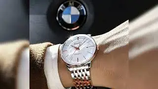 #42mm Simple Ultra-thin Automatic Mechanical Watch Calendar Luminous Waterproof Stainless Steel Sel