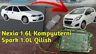Nexia 1.6L Kompyuterni Spark 1.0L Qilish | Kompyuter uhlab qolsa ham Bsl rejimda programma qilinadi