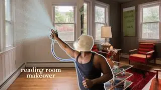 Aesthetic room makeover! Mid-Century Modern Inspired Reading Room with the 2026 Color of the Year!
