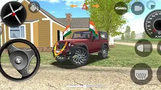 Dollar Song Sidhu Moosewala IndianNew red thar Offroad Village Mount HillsDriving Gaming (part-45)