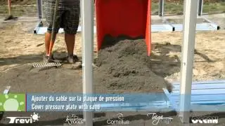 INSTALLATION PISCINE OVALE SANS JAMBE DE FORCE
