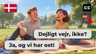 Easy Danish Conversation &ndash; 🍓 Picnic Chat for Beginners (A2-B1)