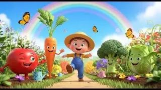 Vegetable Veggie Spelling Song A&ndash;Z for Kids | Alphabet Vegetable Song, Learn Letters Nursery Rhymes