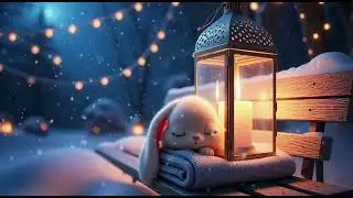 3 HOURS Magical Winter Lullaby ❄️ Cozy Snowfall, Soft Piano & Christmas Night Relaxation for Babies