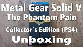 Metal Gear Solid V The Phantom Pain Collector's Edition Unboxing (Playstation 4)