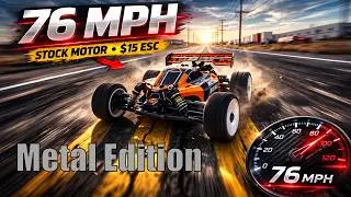 Rlaarlo SBK10 Metal - How Fast on 4s? Stock Motor, $15 ESC + 50t Pinion Gear.SMC Power!Storm Breaker
