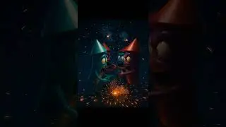 🔥 Firework Head War 💥 | Funny Horror Cartoon Loop | PandaChintu Shorts