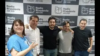 Ramiro Marra y Claudio Zuchovicki en el estudio de Rivadavia