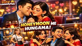 Honeymoon Me Hungama!😂 | Full comedy video #funny #comedy #memes #shorts #vairalshorts #youtubevideo