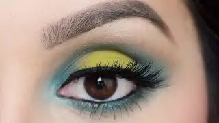 Urban Decay Electric Palette Tutorial: Pop of Lime Green