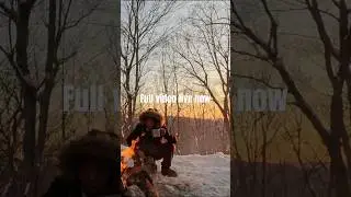Backcountry snow camping in -10 C