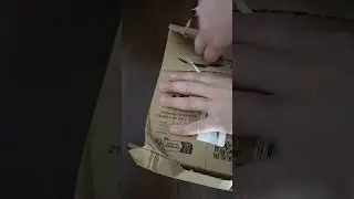 Amazon package opening.