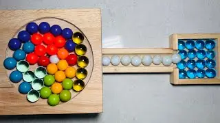 HABA✨WOODEN😊ASMR marble race track making 