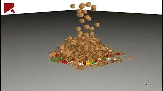 Demonstration of Rocky DEM particle types