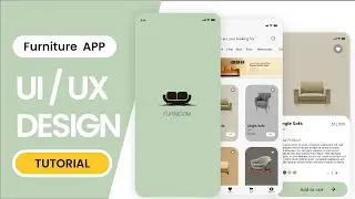 Furniture Shopping  App UI UX Design In Adobe XD | UI UX Design Tutorial.