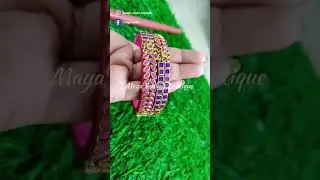 Exclusive Double layer Kundan Bangles | New design | Maya Venba's Boutique