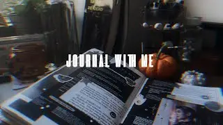 october journal with me