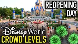 DISNEY WORLD CROWD LEVELS Reopening Day at the Magic Kingdom!