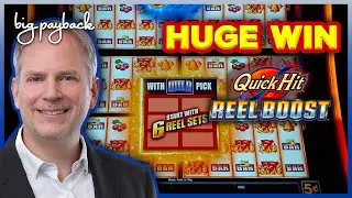 Quick Hit Reel Boost Triple Blazing Sevens - HUGE WIN BONUS!