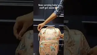 Polka Tots Multi-functional Diaper Bag-Backpack-With Stroller Hooks-Rainbow