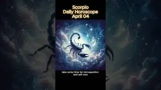 Scorpio Daily Horoscope - April 04, 2025 #astrology #horoscope