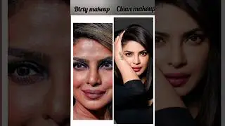 actress dirty and clean makeup #bollywood #deepikapadukone #viral #youtubeshorts #shorts