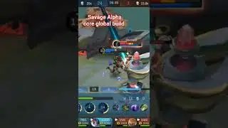 Savage Alpha core fighter global build.#mlbb #mobilelegend