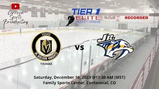 VJGK 13UAAA vs Nashville Jr Preds - Tier 1 Elite Hockey League Showcase Denver, CO G3 (RECORDED)
