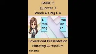 GMRC 5 Учебная программа Matagat Презентация PowerPoint Четверть 3 Неделя 6 День 1&ndash;4 #grade5matagat