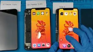Flexible/Soft Amoled GX JK OEM Quality of iPhone X LCD comparison
