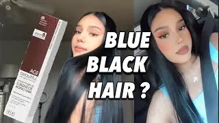 DYING MY HAIR BLUE BLACK...ATTEMPT #2// AGEBEAUTIFUL