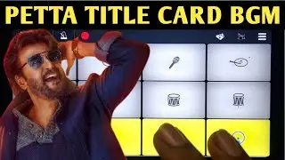 Petta - Superstar Title Card BGM (Walk Band Drums & Piano Cover) by VVK Keyworld | Tamil BGM Piano