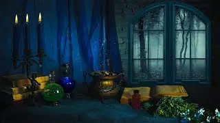 The WiTCHER Ambience, Yennefer's MAGiC ALTAR Sound, ASMR RAiN On Window