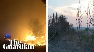 Residents in Catalonia assess wildfire damage: &lsquo;This has never been seen before&rsquo;