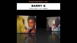 BARRY G On Wha Dat Sound System 1985! #reggae #dancehall #jamaica #riddim #reggae #shorts