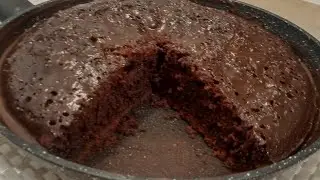 Sans four G&acirc;teau au chocolat &agrave; la po&ecirc;le tr&egrave;s moelleux tr&egrave;s savoureux