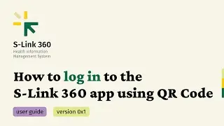 S-Link 360 - Login  using QR Code