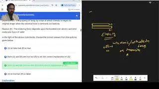 JEE MAIN PYQ: 8 definition and reason behind elasticity