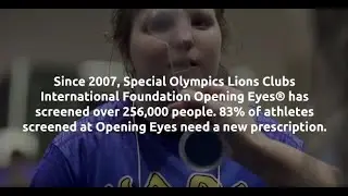 Special Olympics Lions Clubs International Opening Eyes&reg; #worldsightday