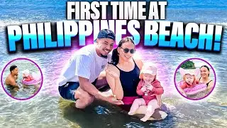 Daughter's FIRST time at PHILIPPINES Beach 🇵🇭 + LOCAL WET MARKET TOUR!