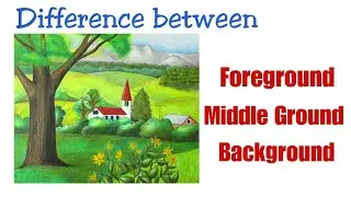 Difference between FOREGROUND, MIDDLE GROUND and BACKGROUND