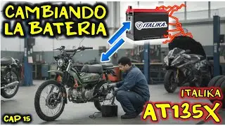 Cambio de bateria de AT135X Italika &iquest;No sabes donde se encuentra? Te ense&ntilde;o como se extrae e instala