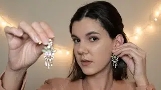ASMR Earring Collection Show and Tell | Tapping, Whispers, City Ambiance