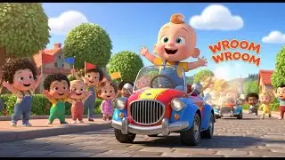 Wroom Wroom Car Journey 🚗🎶 Fun Kids Song | Vehicle Adventure & Learning
