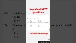 Very important NEET questions | biology question practice | NEET UG important question #neetexam2023