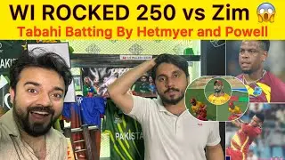 Westindied Rocked 253 vs Zim tabahi batting by hetmyer and powell | WI vs ZIM pasia wasool match