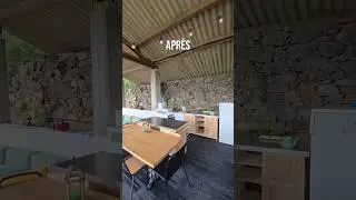 &Ccedil;a fait r&ecirc;ver cette cuisine d'&eacute;t&eacute; non ? 🥰 #renovation #diy #cuisine #ete #terrasse